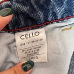 Cello High Waisted Distressed Ripped Straight Leg Blue Jeans 5 Photo 6