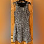 Banana Republic Factory Faux Leather Collar Fit & Flare Skater A-Line Dress Sz 0 Photo 2