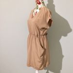 Forever 21 Khaki Tan Beige Dress Military Safari Pockets Photo 1