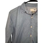 Old Navy  Button Up Long Sleeve Medium Wash Denim Cotton Shirt Photo 2