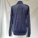 Spense Sport Womens Velour Jacket Size Large Full Zip Slate Blue High neck Y2K Photo 7