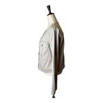 Free People  Pink Distressed Button Front Crew Neck Lou Military Jacket Size M‎ Photo 5