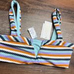 l*space L* Lee Lee Bralette Bikini Top Size S Over The Moon Stripe‎ NWT Photo 4