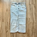 Meshki Light Wash Maxi Denim Skirt Size S Photo 3
