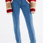 BDG Twig High Rise Blue Skinny Jeans Seamed Front Size 27 Ankle Photo 0