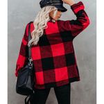 VICI NWT Nicolas Buffalo Plaid Button Down Wool Blend Shacket Jacket Sz Medium Photo 2