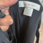 Garnet Hill Black Wrap Maxi Dress Sz 12 V Neck Sleeveless Tie Waist 100% silk Photo 4