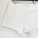 Madewell  Relaxed Denim Shorts Raw Hem White 29 Photo 3