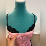 Frederick's of Hollywood Y2K Frederick’s of Hollywood Pink & Black Lace Bustier Corset – Size 32 Photo 3