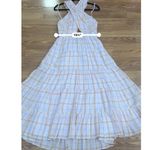 Ulla Johnson  Noelle open back Maxi Sundress Dress In Pale Lilac/soft pink sz 8 Photo 8