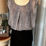 Speechless  Dress upper animal print lower lace overlay black‎ & white small S Photo 0