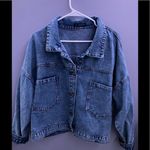 SheIn Double Pocket Button Front Denim Jacket Photo 5