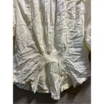 Free People  White Embroidered Blouse Woman’s Size Large Small Stain Photo 13