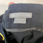 Armani Exchange Women’s Pique Pleated Mini Skirt Black Size 4 EUC Photo 4