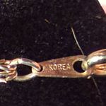 Vintage 3 Strand Gold Tone Necklace Made in Korea Layered Chain Photo 1