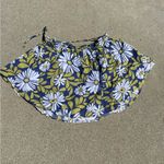 Aerie  blue and green side tie Floral Mini Skirt - Size S Photo 3