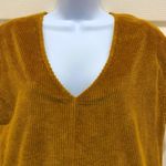 Madewell  Brown Corduroy V-Neck Mini Dress Photo 5