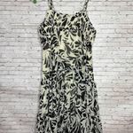 Alexis  for Target Black and White Paint Stroke Tiered Midi Dress Photo 3