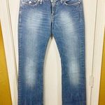 Replay women's size 28 turquoise beaded 100% cotton WENDIE boot Photo 0