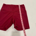 Yogalicious Luxe High Rise Biker Shorts Red Women’s Size Small Photo 3
