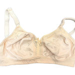 Bali Vintage 34D Embroidered Underwire Bra Ivory Floral Eyelet Lace Romantic Lingeri Photo 0