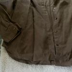 J.Jill  100% Linen Light Brown Shiitake Button Down Blouse NWT Size Large Photo 1