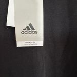 Adidas  Women's  Black Crewneck Sweatshirt  with White Stripes Photo 3
