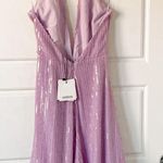 MISHA COLLECTION NWT  TIA DRESS Sequin Lilac Photo 9
