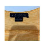 Sanctuary Evereve Sunny Yellow Twist Scoop Neck T-Shirt Size M Travel Vacation Photo 5