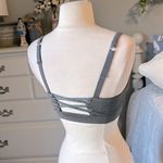 Athletic Works Sports Bra Gray XS Criss Cross Back Photo 6