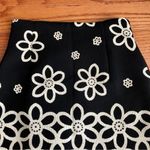 Answer Made in Korea Flower graphic Black Cream Pencil Mini Skirt Women’s size S Photo 1