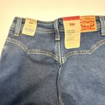 Levi's  26x27 Ribcage Riveted High Waist Ankle Straight Leg Jeans Dark Wa… Photo 10