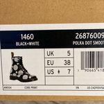 Dr. Martens  polka dot lace up combat leather boot size US7 Photo 5