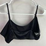 SKIMS NWOT Onyx Black Shine Satin Crop Camisole Photo 8