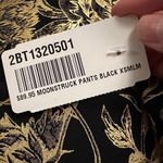 Soft Surroundings Moonstruck Pants Metallic Gold Floral Mini-Boot Full Length XS Photo 4