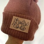 Disney NWT Stitch knit beanie pink women's one size hat winter warm comfortable Photo 3