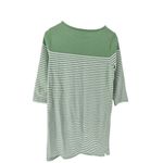 Brooks Brothers Red Fleece Women's Green Striped 3/4 Sleeve Knit Dress Medium Photo 2