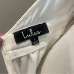 Lulus  Romantic Tale White Lace Skater Dress Size Small With Open Key Hole Back Photo 12