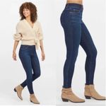 Spanx  Blue denim skinny jeans shapewear slimming mid rise pants Photo 2