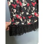 Emporio Armani Dress Women's Sz 6 Grunge Whimsygoth LBD Black Designer Lace Silk Photo 5