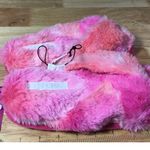 Abound  Cozy Slide Slippers Womens S (5-6) Pink Faux Fur Slip-On Open Toe Comfort Photo 1