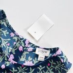 J.Crew NEW  Factory Printed Bias Slip Skirt & Top Set Antique Navy Vintage Floral Photo 6