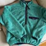 ANINE BING  FAUX SHERPA PULLOVER green size XS CL Photo 1