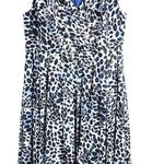 Jessica London Plus Size 24 Dress Maxi Floor Length Blue Leopard Print Lined 561 Photo 9