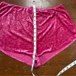 Pink Velvet Sleep Shorts with Bow Size XL Photo 4