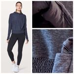 Lululemon  Athletica Lead The Pack Hoodie, Heathered Stony Grape / Black sz. 2 Photo 11