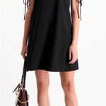 See By Chloe SEE BY CHLOÉ Ruched Pouf Sleeve Black Mini Dress 36 Photo 0