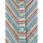 Anthropologie dRA Canyon Striped Sleeveless Button Cotton Dress Size L Summer Photo 2