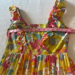 Tracy Feith For Target sz 7 Ruffle Floral Boho Maxi Dress Multicolor Pink Photo 9