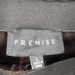 Premise  Faux Snakeskin Brown Legging Large New Photo 7